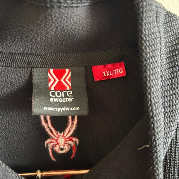 Spyder Mens District constant Full Zip Fleece Jacket Black Size XXL - Picture 5 of 8